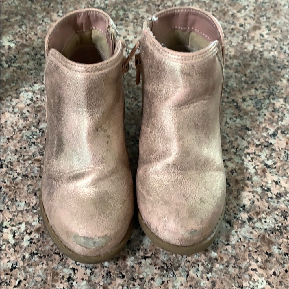 Glitter pink boots